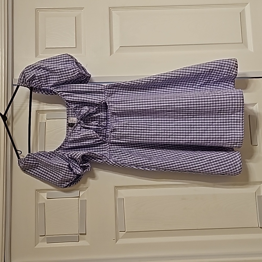 Lavendar gingham dress